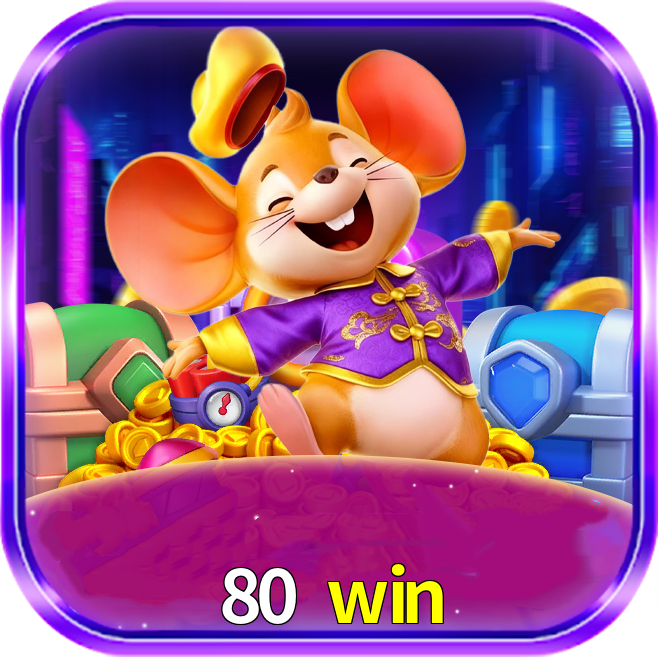 Imagem promocional da 80 win mostrando a plataforma e suas vantagens